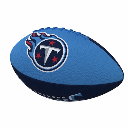 Logo Brands Tennessee Titans Pinwheel Logo Junior-Size Rubber Football 631-93JR-2